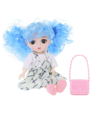 Игр.наб."Модница", в компл. кукла 17см., предм. 1шт., в ассорт., пакет