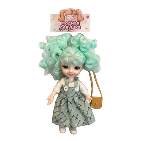 Игр.наб."Модница", в компл. кукла 17см., предм. 1шт., в ассорт., пакет