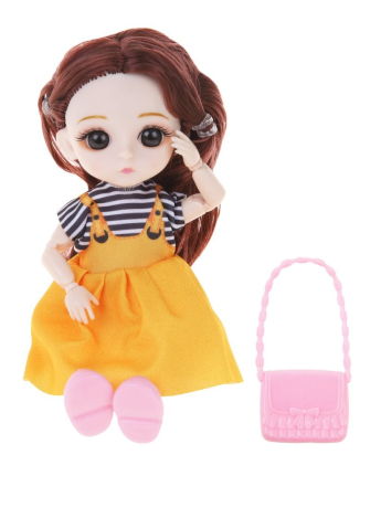 Игр.наб."Модница", в компл. кукла 17см., предм. 1шт., пакет