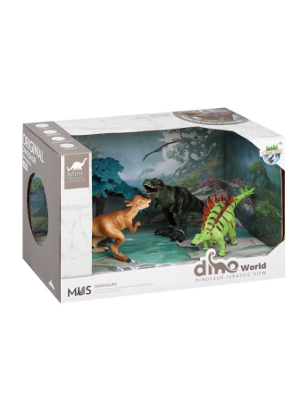 Набор фигурок Динозавры, 4 предм., коробка