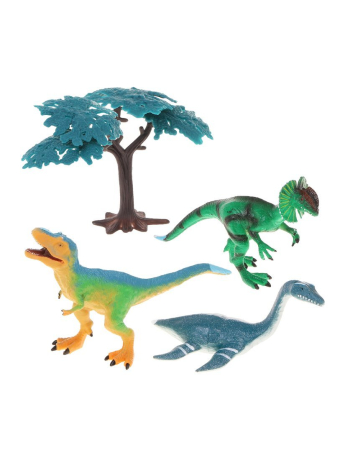 Набор фигурок Динозавры, 4 предм., коробка