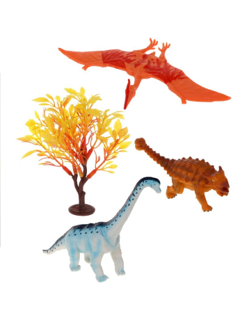 Набор фигурок Динозавры, 4 предм., коробка