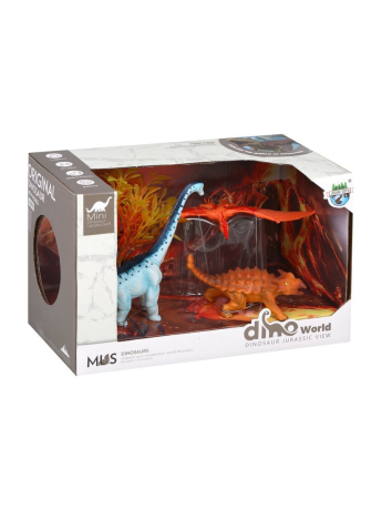 Набор фигурок Динозавры, 4 предм., коробка