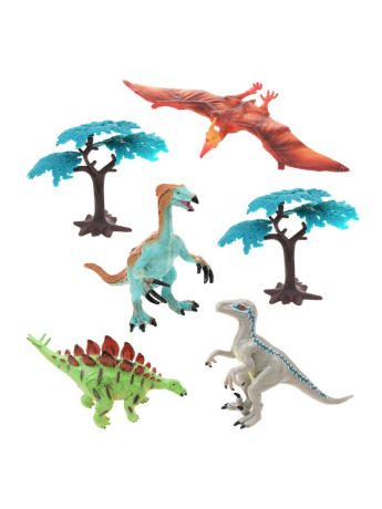 Набор фигурок Динозавры, 6 предм., коробка