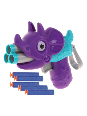 Бластер, в комплекте: мягкие пули 5шт.