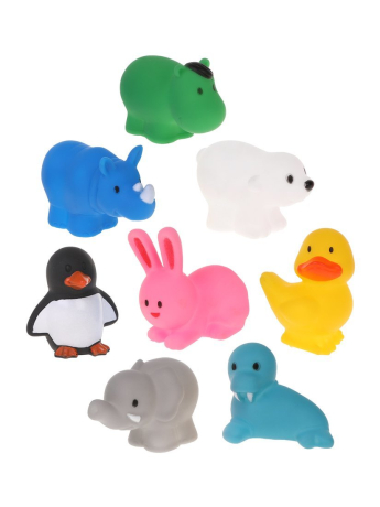 Набор игрушек для купания, 8 шт, сетка