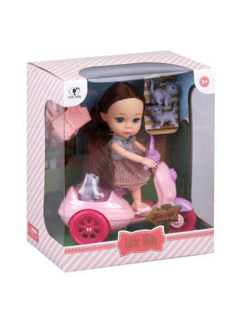 Игр. наб. "На прогулке", в компл. кукла 15 см., предм. 5 шт., кор.