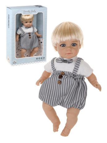 Пупс мягконабивной 35см озвученный, эл.пит. AG13х3шт. вх. в компл.