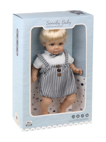 Пупс мягконабивной 35см озвученный, эл.пит. AG13х3шт. вх. в компл.