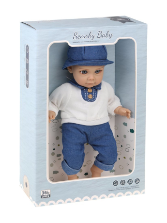 Пупс мягконабивной 35см озвученный, эл.пит. AG13х3шт. вх. в компл.