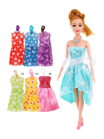 Игр. наб. Гардероб, в компл. кукла 29 см., 16 предметов