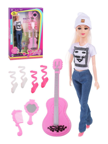 Игр. наб. Красотка, в компл. кукла 29 см., 7 предметов