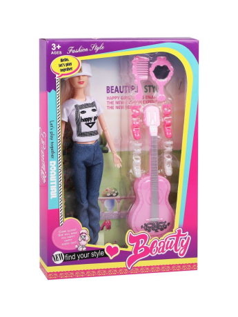 Игр. наб. Красотка, в компл. кукла 29 см., 7 предметов