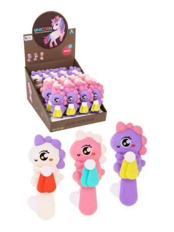 Игрушка Вентилятор механический "Единорог" 6х3, 5х15 см., в ассорт., дисплей