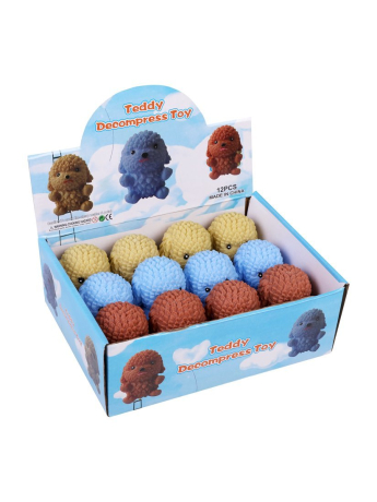 Игрушка антистресс-мнушку "Щенок" 6, 5х5, 5х7, 5 см., в ассорт., дисплей