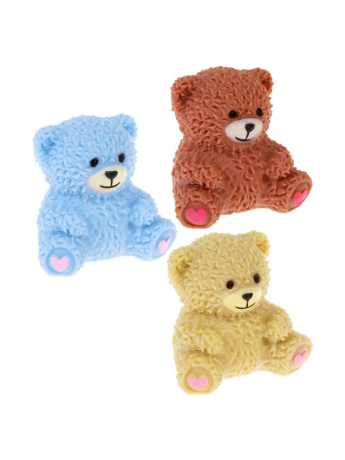 Игрушка антистресс-мнушку "Мишка" 7х7х7, 5 см., в ассорт., дисплей