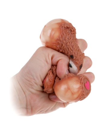 Игрушка антистресс-мнушку "Мишка" 7х7х7, 5 см., в ассорт., дисплей