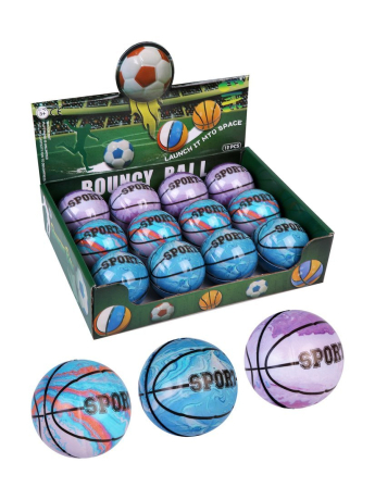 Мячик "Космический Баскетбол" 6 см., в ассорт., дисплей