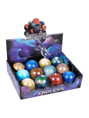 Мячик "Планеты" 6 см., в ассорт., дисплей