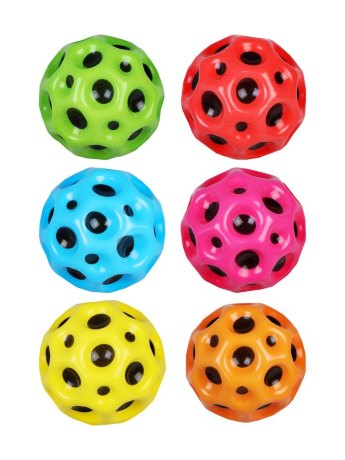 Мячик рельефный 6, 3 см., в ассорт., дисплей