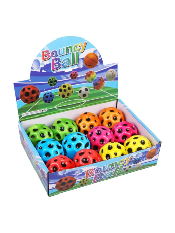 Мячик рельефный 6, 3 см., в ассорт., дисплей