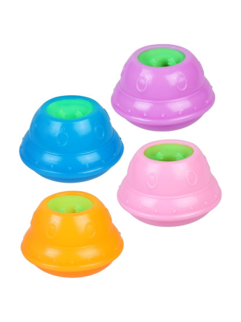 Мягкий антистресс "НЛО с инопланетянином" 7х7х4, 5 см., в ассорт., диспей