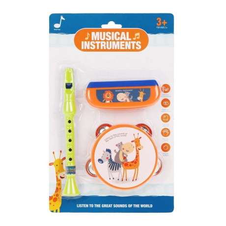 ДЕФЕКТ УПАКОВКИ Набор музыкальных инструментов, 3 предмета