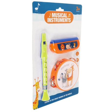 ДЕФЕКТ УПАКОВКИ Набор музыкальных инструментов, 3 предмета