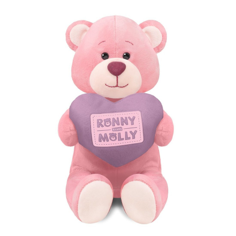 Мягкая игрушка Мишка Молли с Сердечком, 21 см