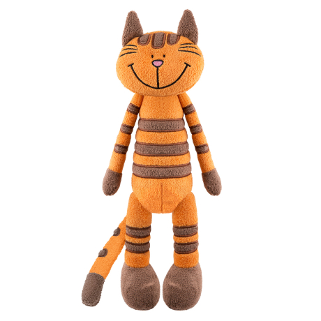 Мягкая игрушка Рыжий Кот Полосатик 33 см