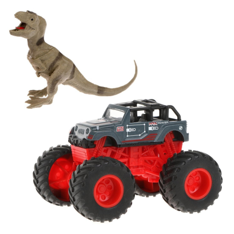 Монстр трак Мир динозавров, мет.машина, фигурка тираннозавра