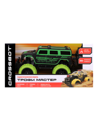 Джип р/у Трофи Герой, аккум., зелен.