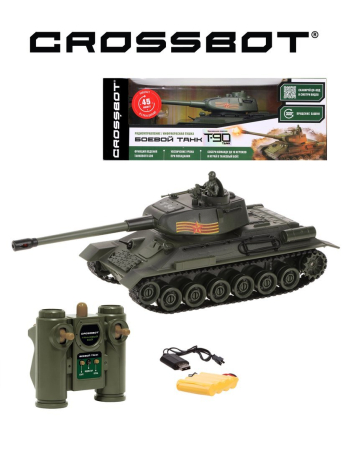 Танк р/у 1:24 T-34 (СССР), аккум.