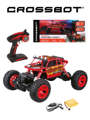 Краулер р/у Койот, аккум. 4WD, красн.