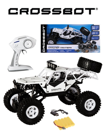 Краулер р/у Пантера, аккум, 4WD, металл, бел.