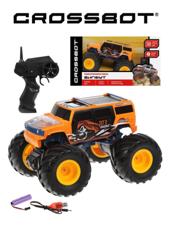 Машина р/у Бигфут, аккум., оранж.