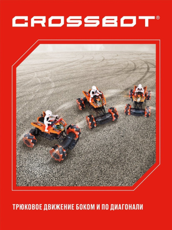 Дрифткар р/у Квадроцикл, 2в1 управление пультом и браслетом, дрифт, движение боком, аккум.