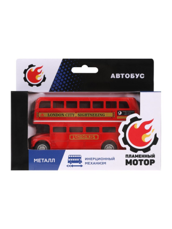 Лондонский двухэтажный автобус, мет., ин.