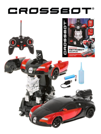 Машина-Робот р/у Astrobot Осирис, пар с подсветкой, аккум., красн.