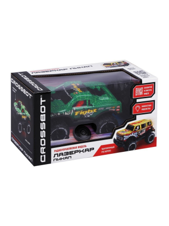 Машина Лазеркар Пикап р/у, подсветка корпуса, син.