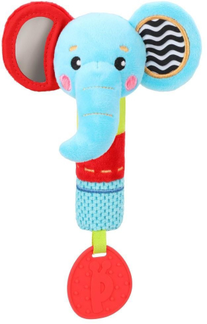 Пищалка с силиконовым прорезывателем "Слоник"