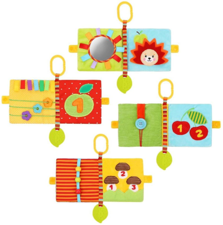 Развивающая игрушка-подвеска "Моя первая книжка"