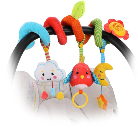 Растяжка с развивающими игрушками съемными "Лесная сказка"