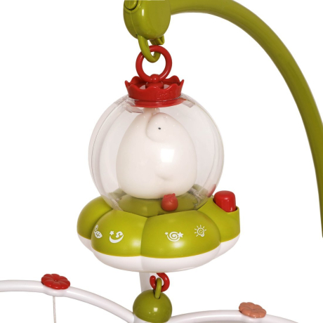 Мультифункциональный мобиль "Белые мишки": 4 рус.колыб., 50 мелодий, звуки природы, ночник, кручение, 5 съем.погрем., громк.регул.