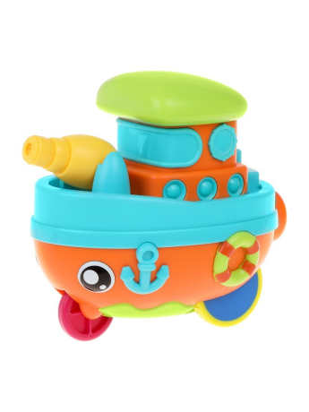 Заводная игрушка-каталка "Кораблик"