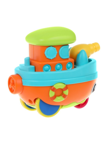 Заводная игрушка-каталка "Кораблик"