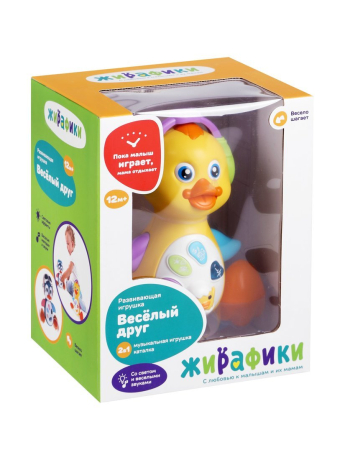 Музыкальная игрушка-каталка "Утёнок"