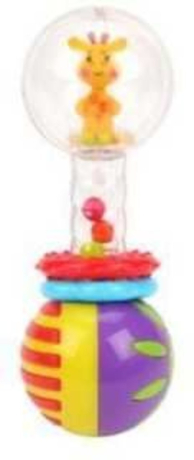 ДЕФЕКТ УПАКОВКИ Функциональная погремушка "Звонкая гантелька. Жирафик"