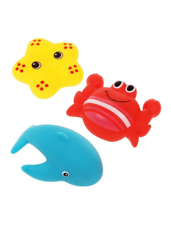 Набор для купания "Кит, крабик и звездочка"