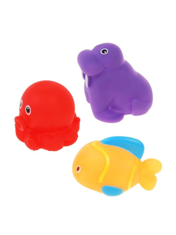 Набор для купания "Тюлень, осьминог и рыбка"